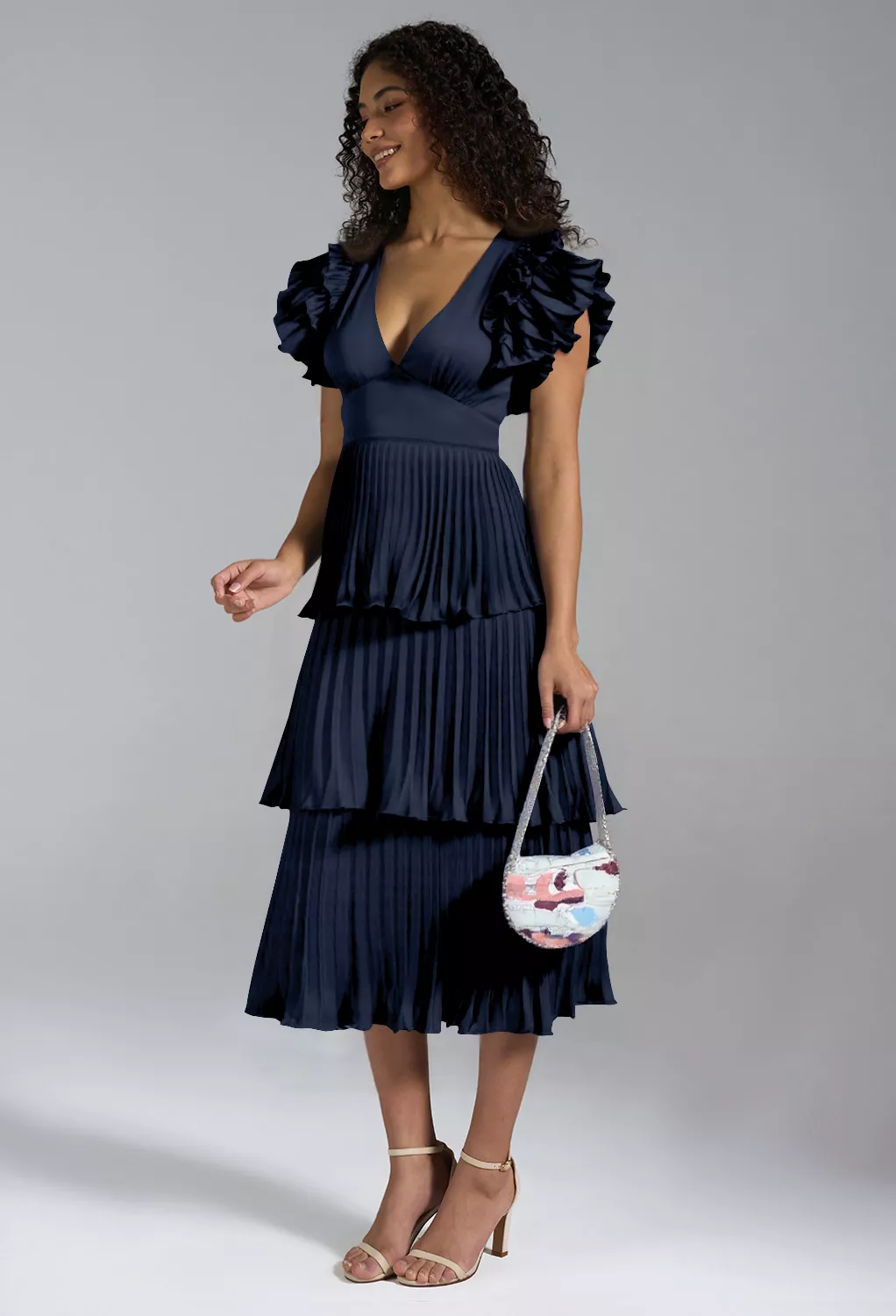 AW Leena Dark Navy  Spring Wedding Guest Dresses